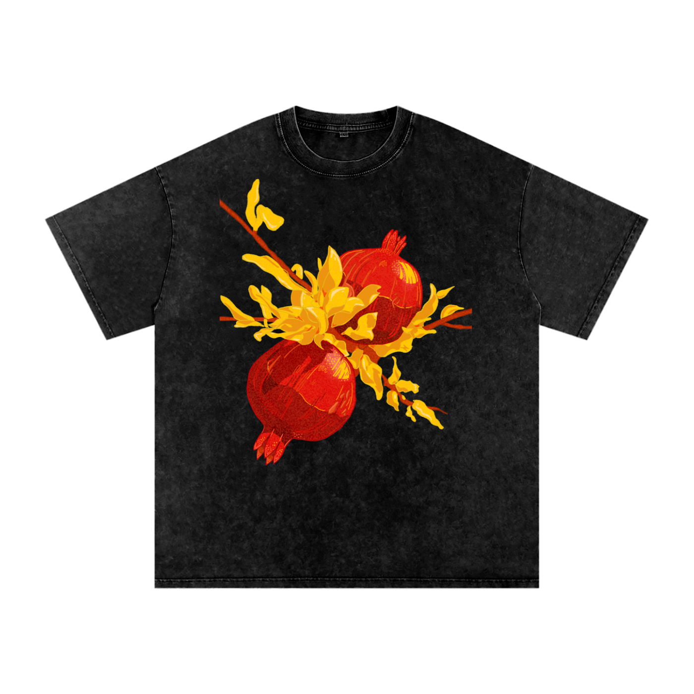 Pomegranate Snow Washed Tee