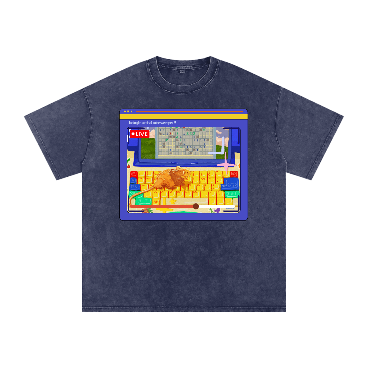 Minesweeper Snow Washed Tee