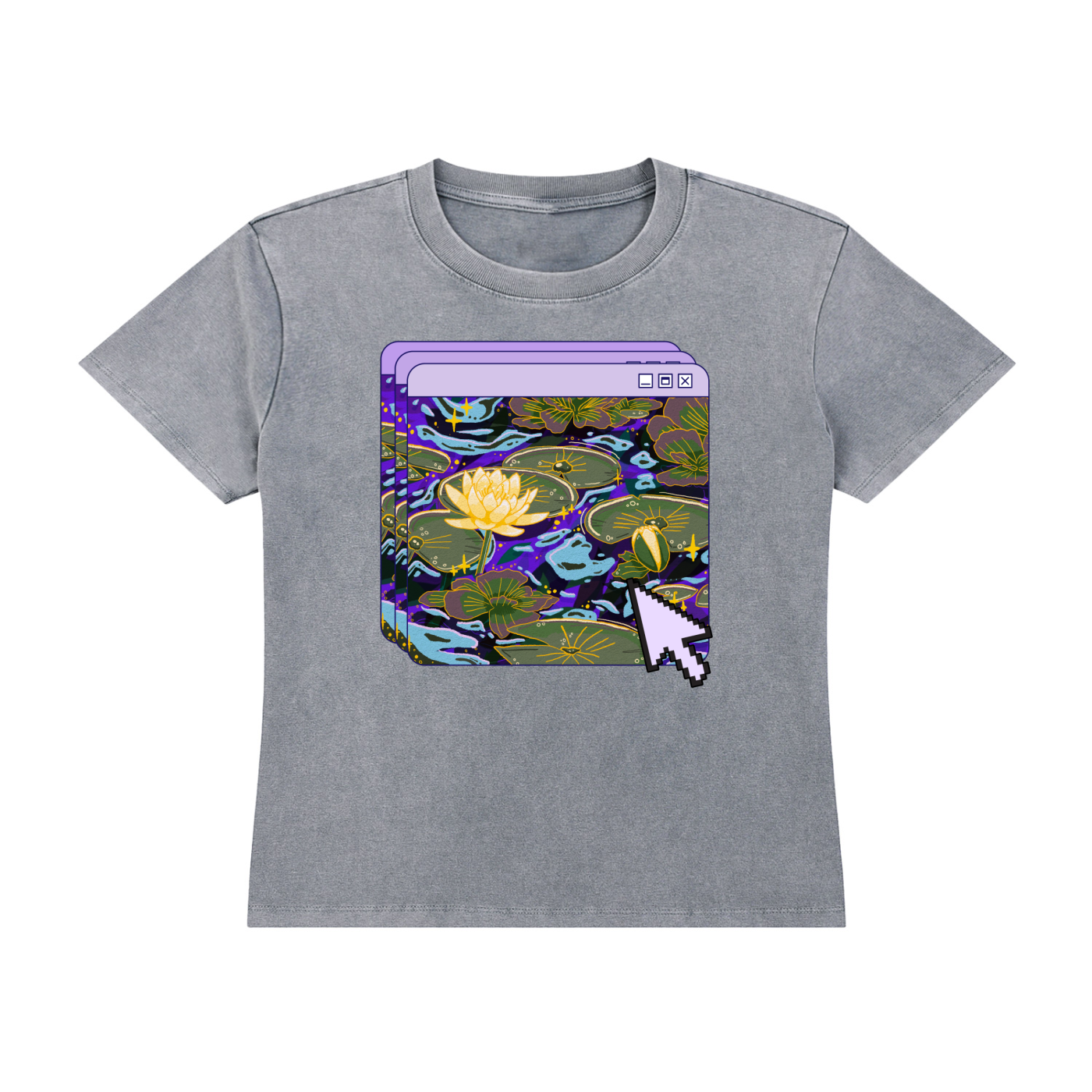 Lilies in Moonlight Vintage Wash Tee