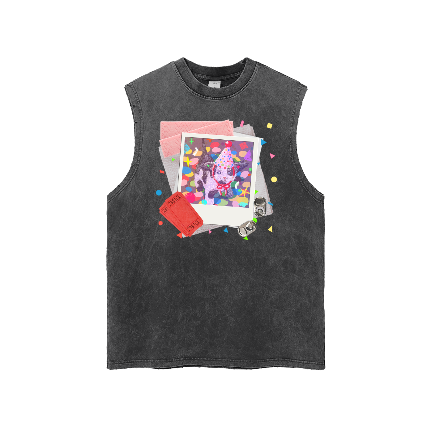My Party Snow Washed Tank