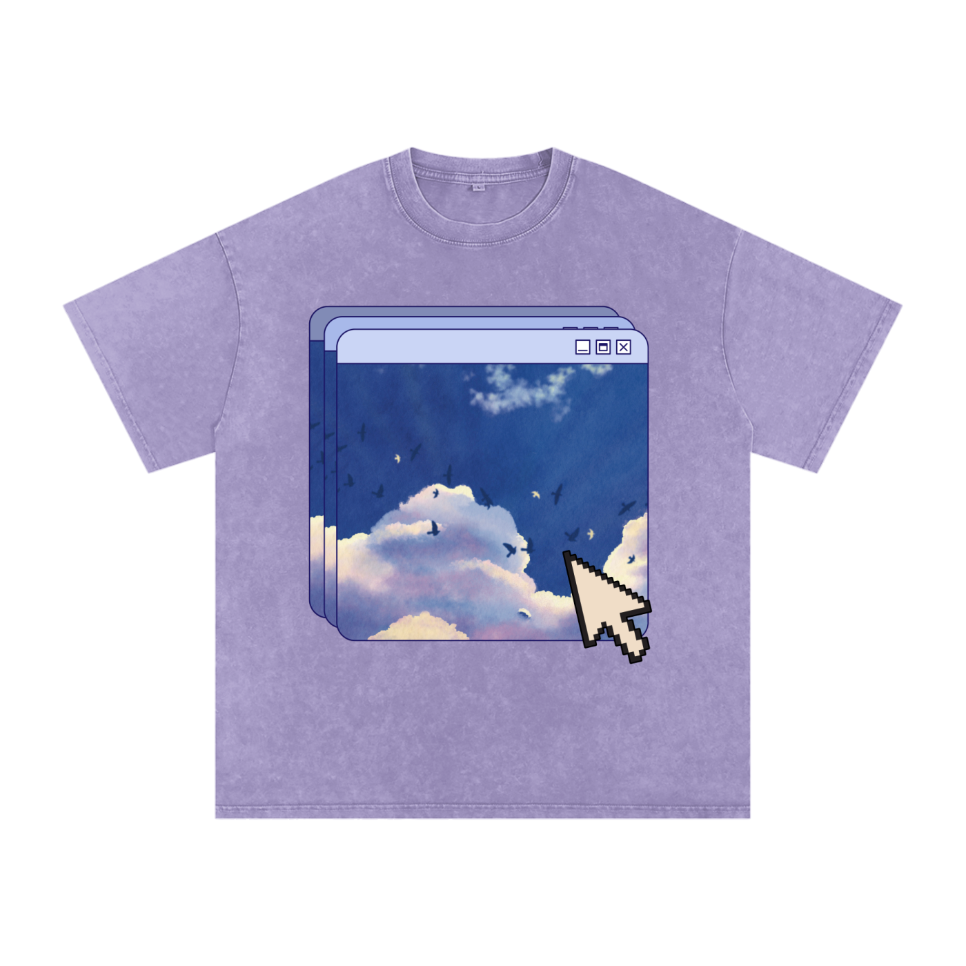 9 AM Snow Washed Tee