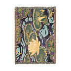 Lilies In Moonlight Woven Blanket