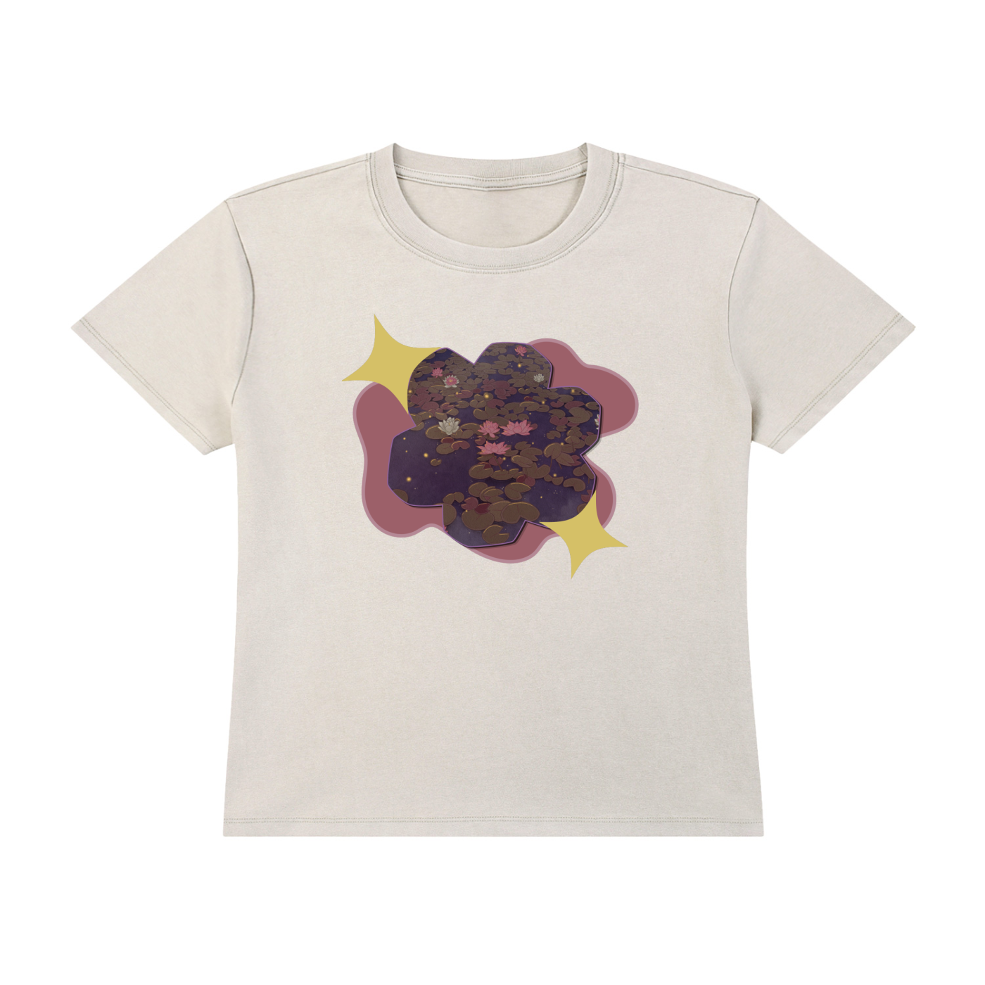 Lilies In Morning Light Vintage Wash Tee