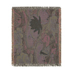 Lilies In Moonlight Woven Blanket