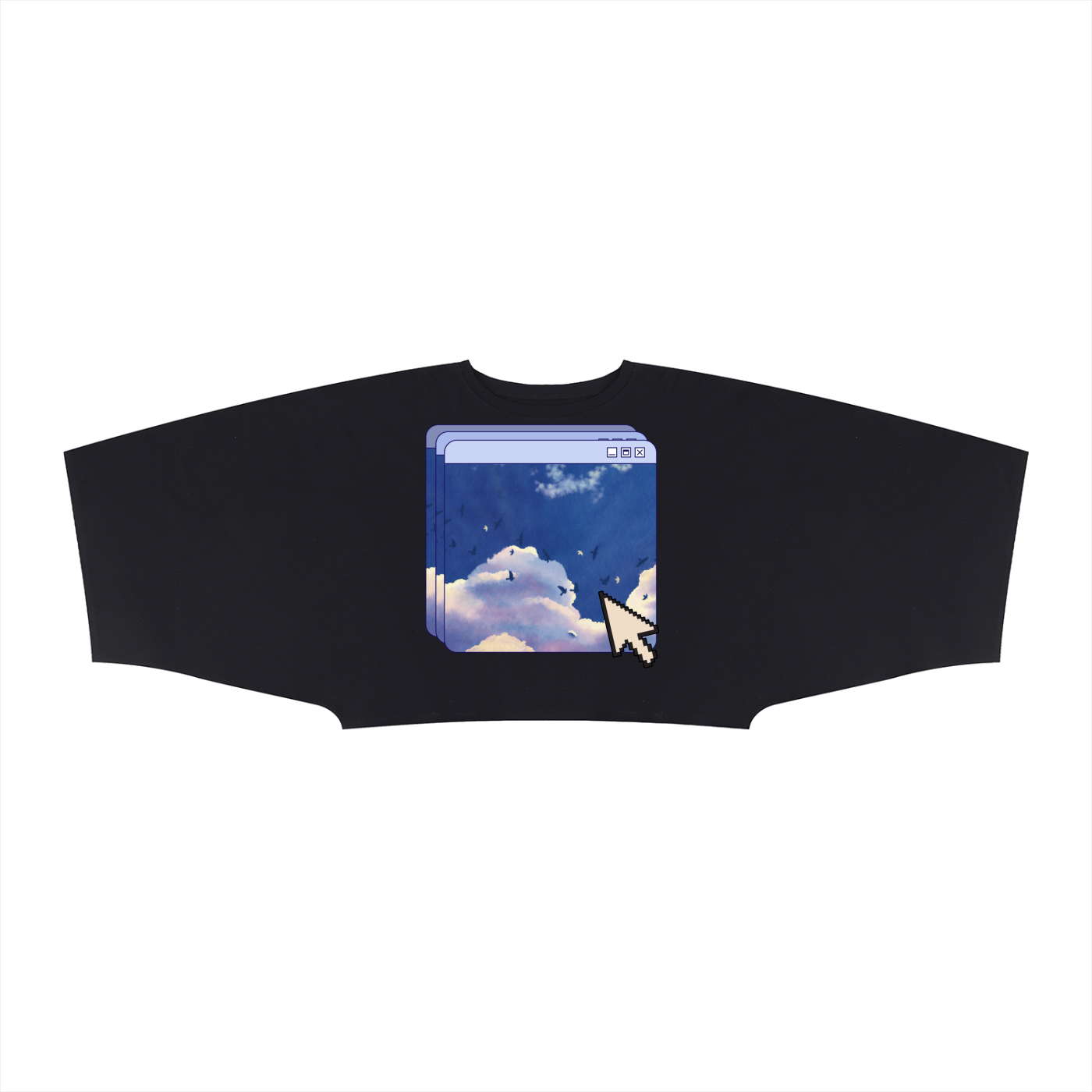 9 AM Boxy Batwing Tee