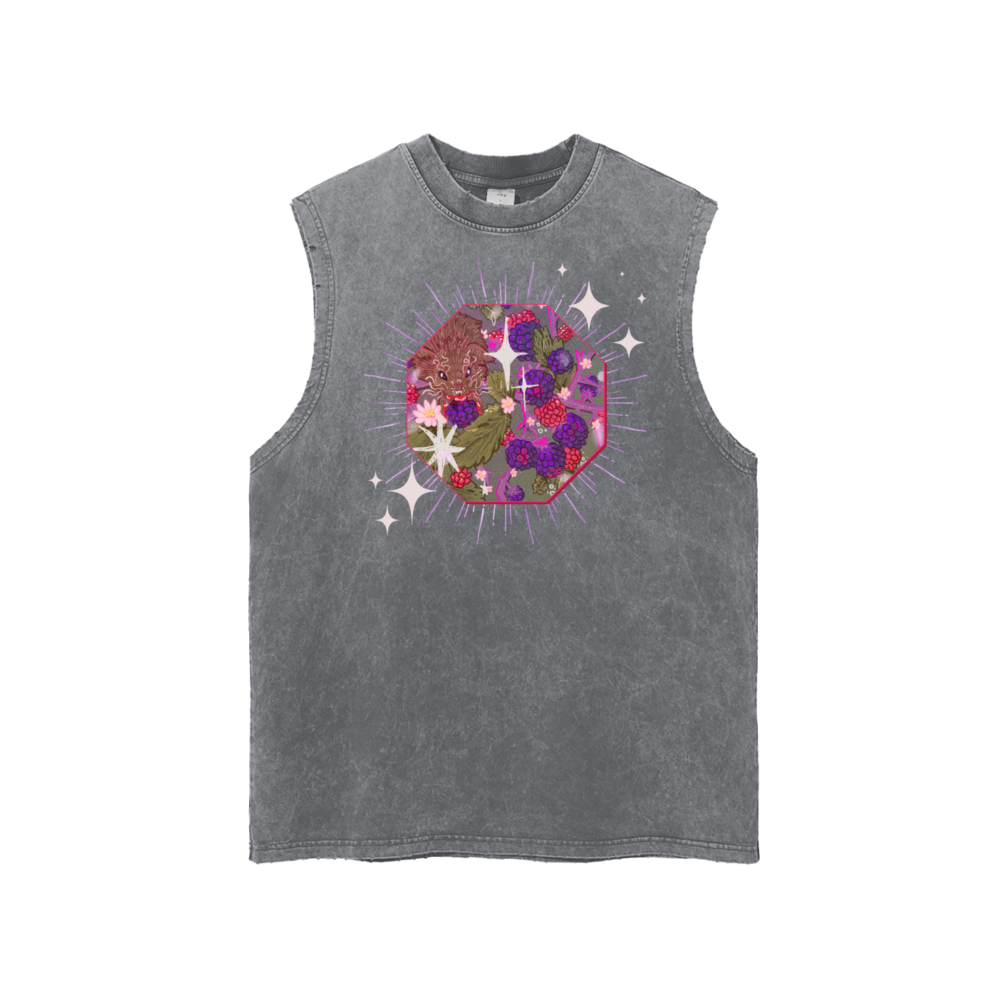 Blackberry Snow Washed Tank