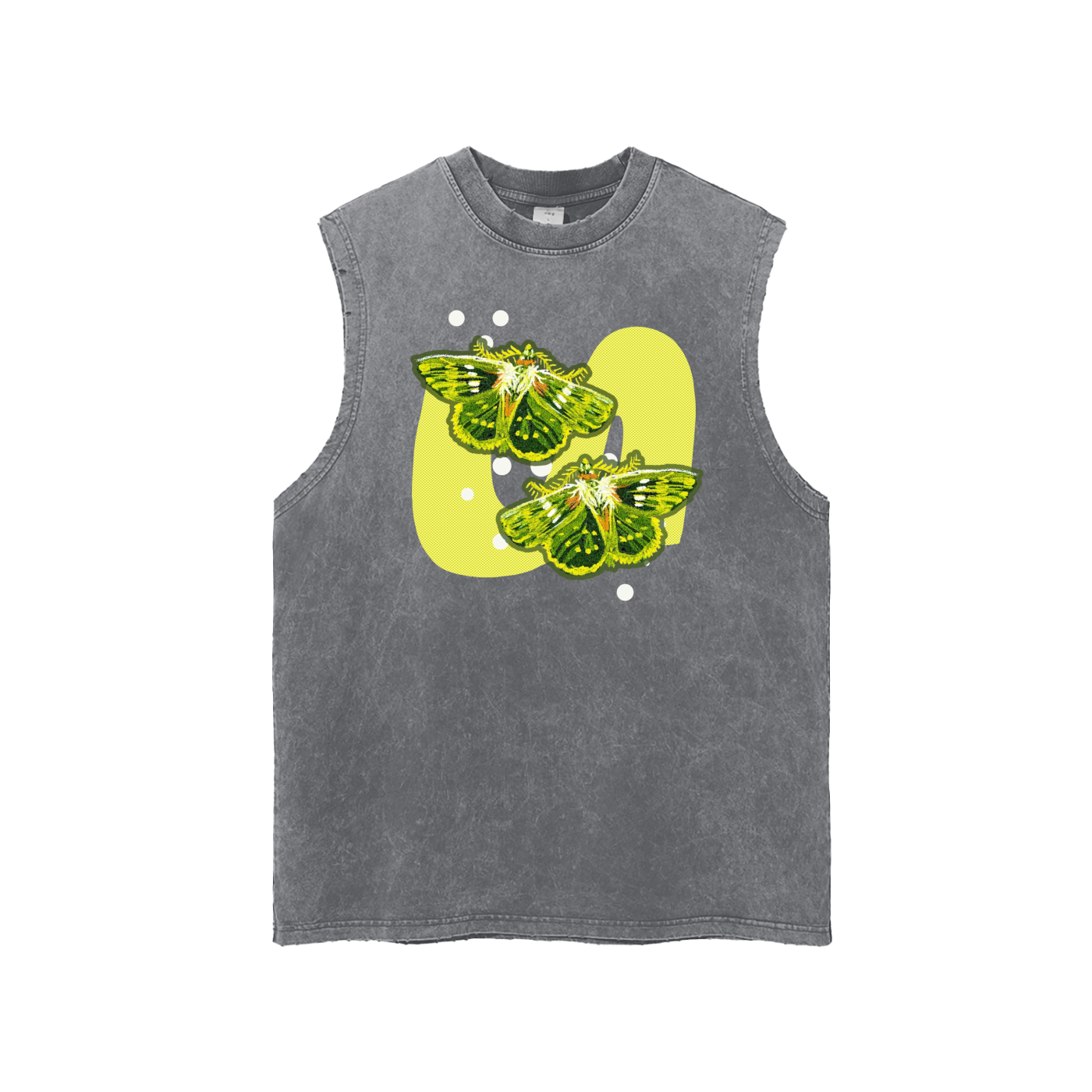 Moths Snow Washed Tank