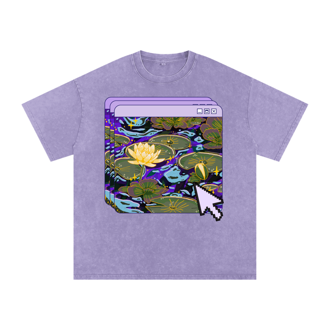 Lilies in Moonlight Snow Washed Tee