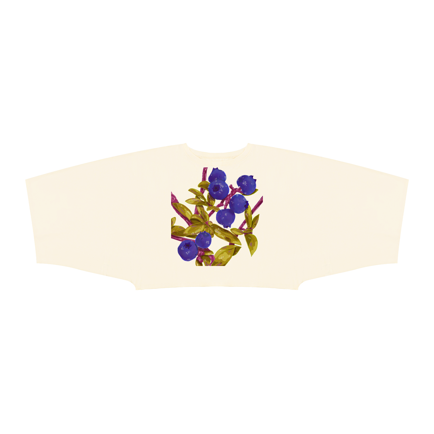 Blueberry Boxy Batwing Tee