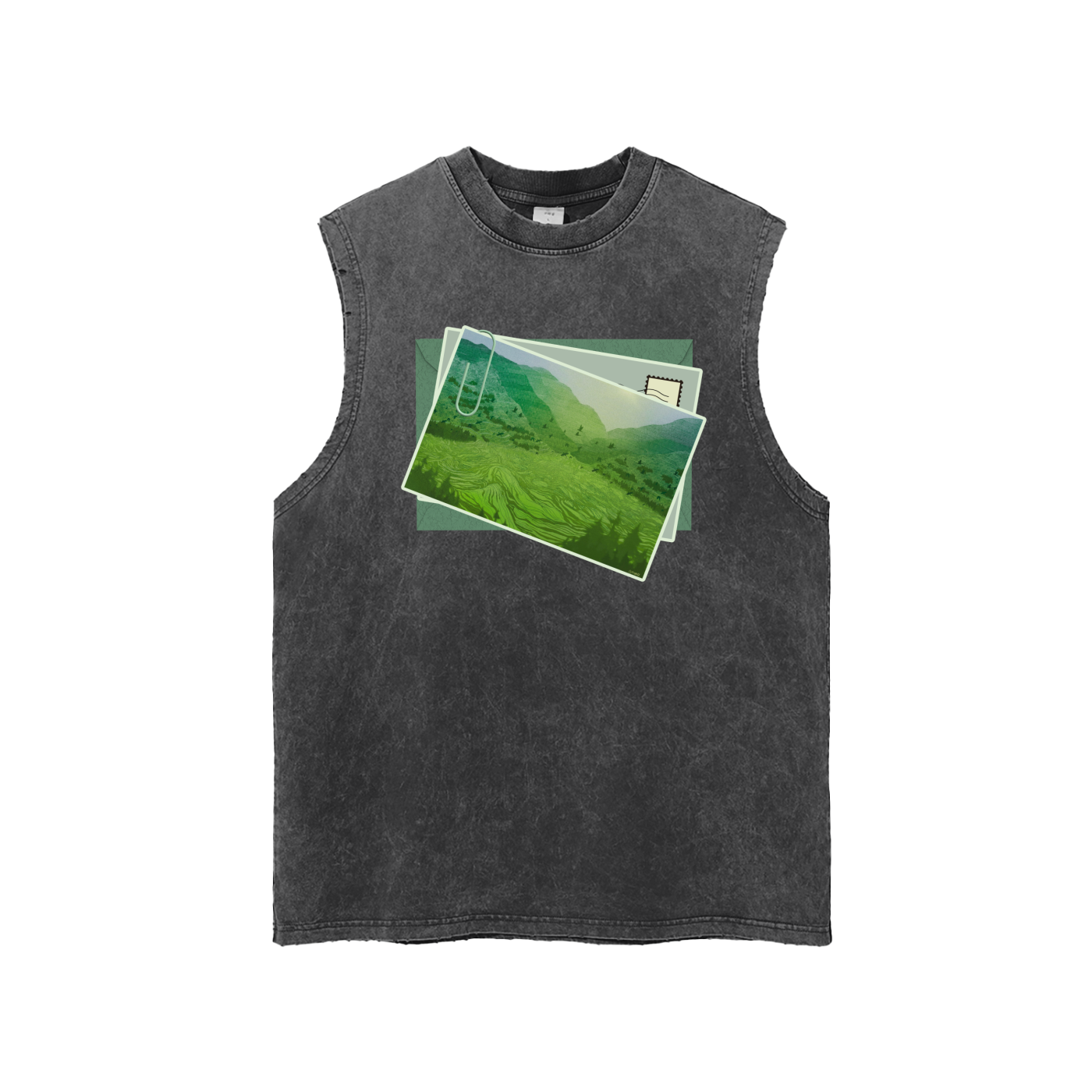 10 am Snow Washed Tank