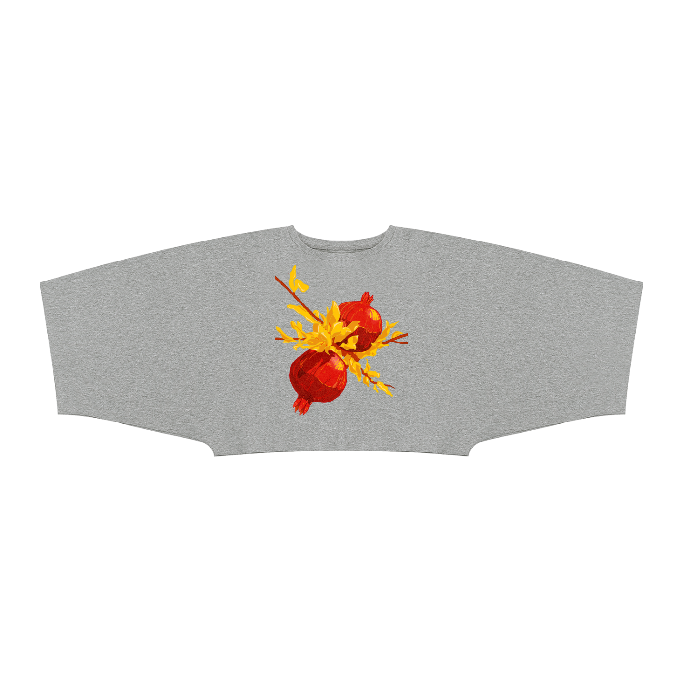 Pomegranate Boxy Batwing Tee