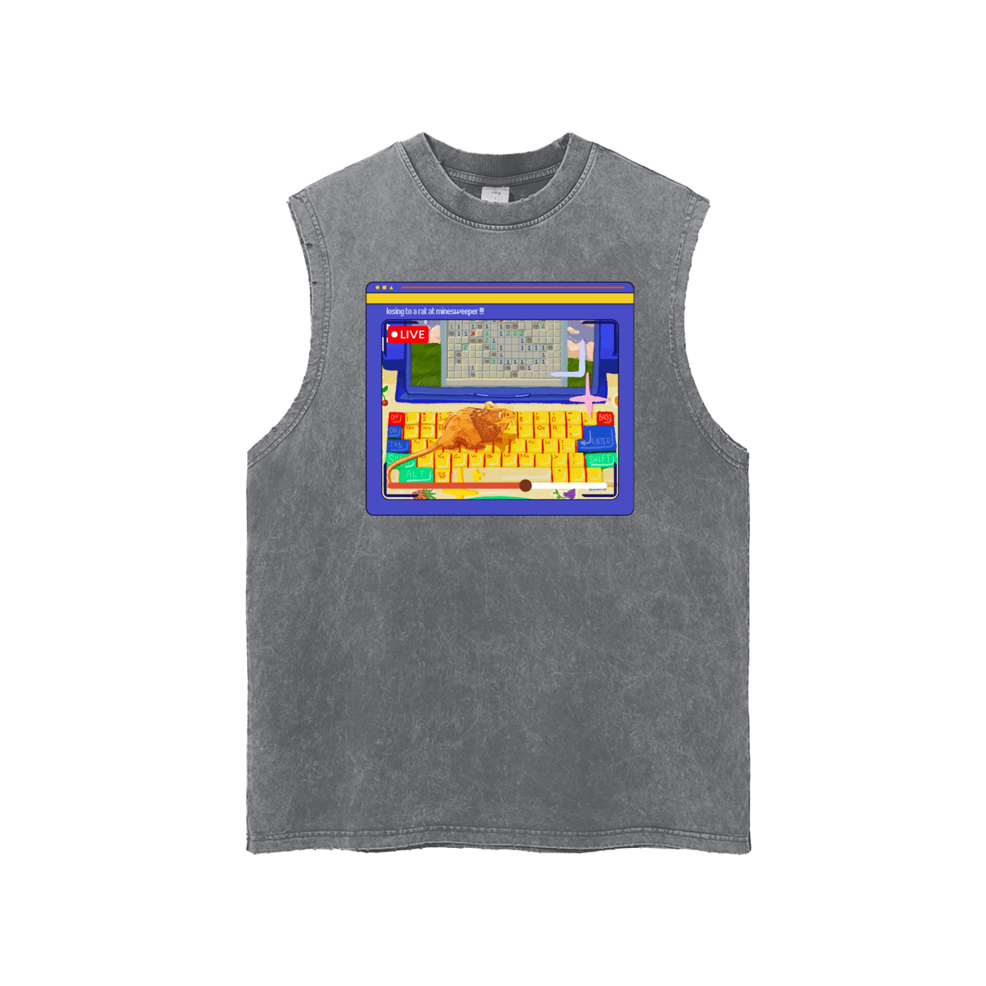 Minesweeper Snow Washed Tank
