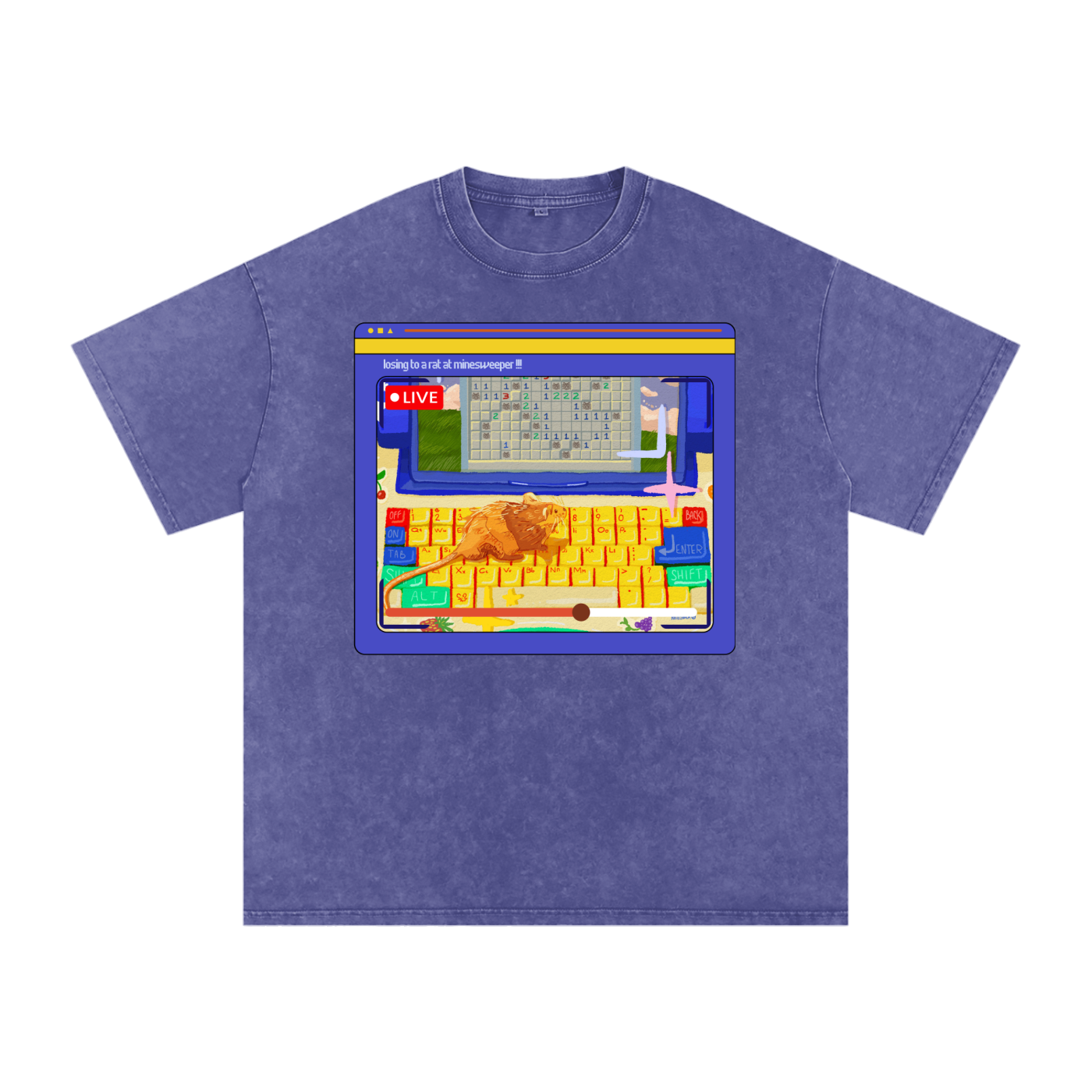 Minesweeper Snow Washed Tee