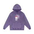 Estradiol Snow Washed Loose Cotton Hoodie