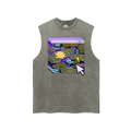 Lilies in moonlight Snow Washed Tank