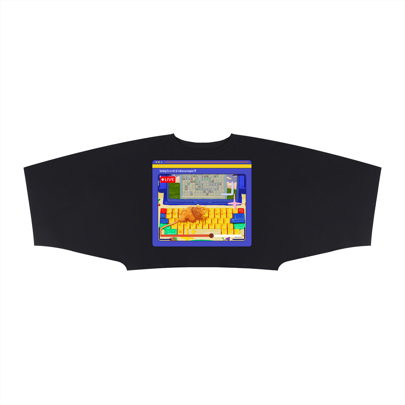 Minesqueaker Boxy Batwing Tee