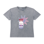Estradiol Fitted Vintage Wash Drop Shoulder T-shirt
