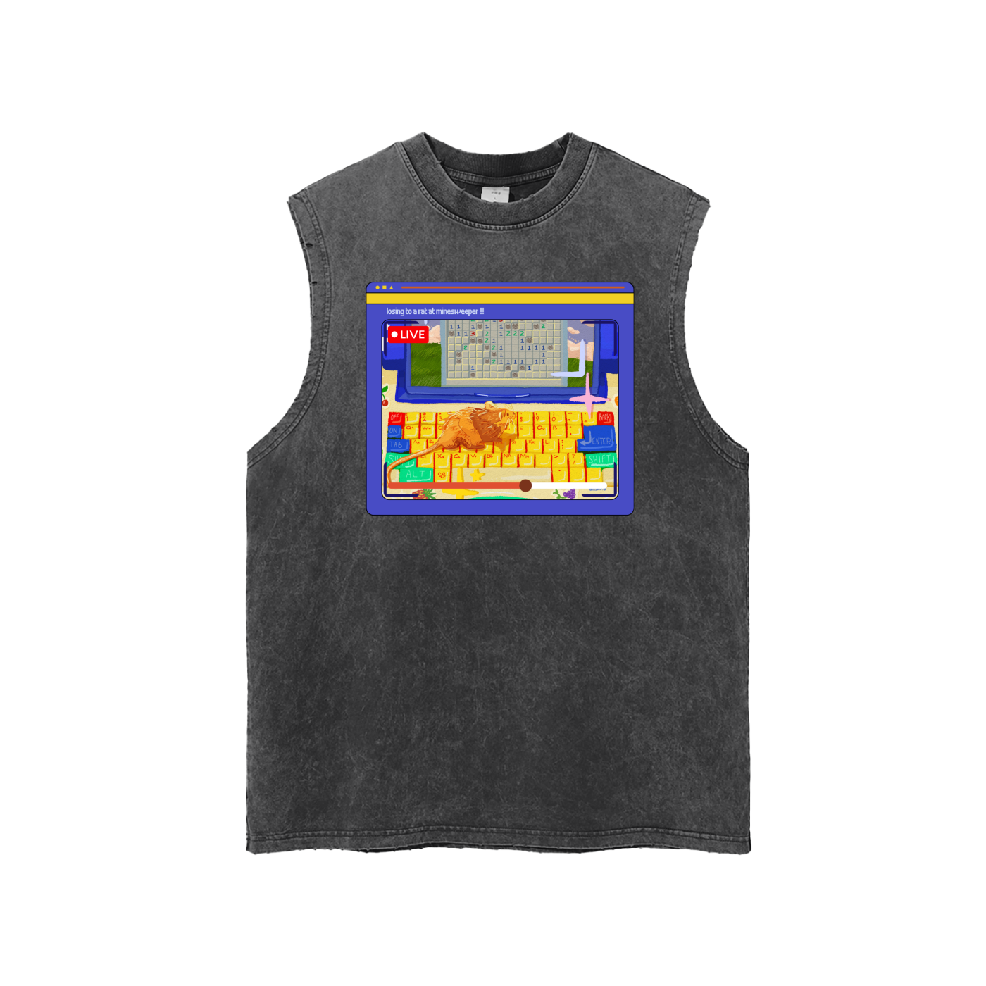 Minesweeper Snow Washed Tank