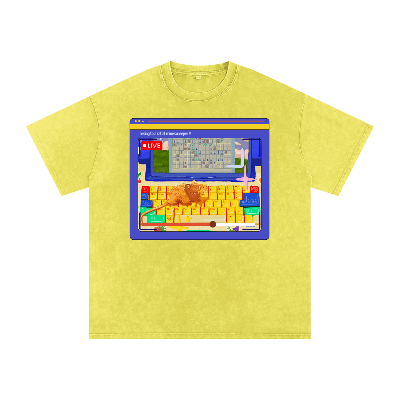 Minesweeper Snow Washed Tee