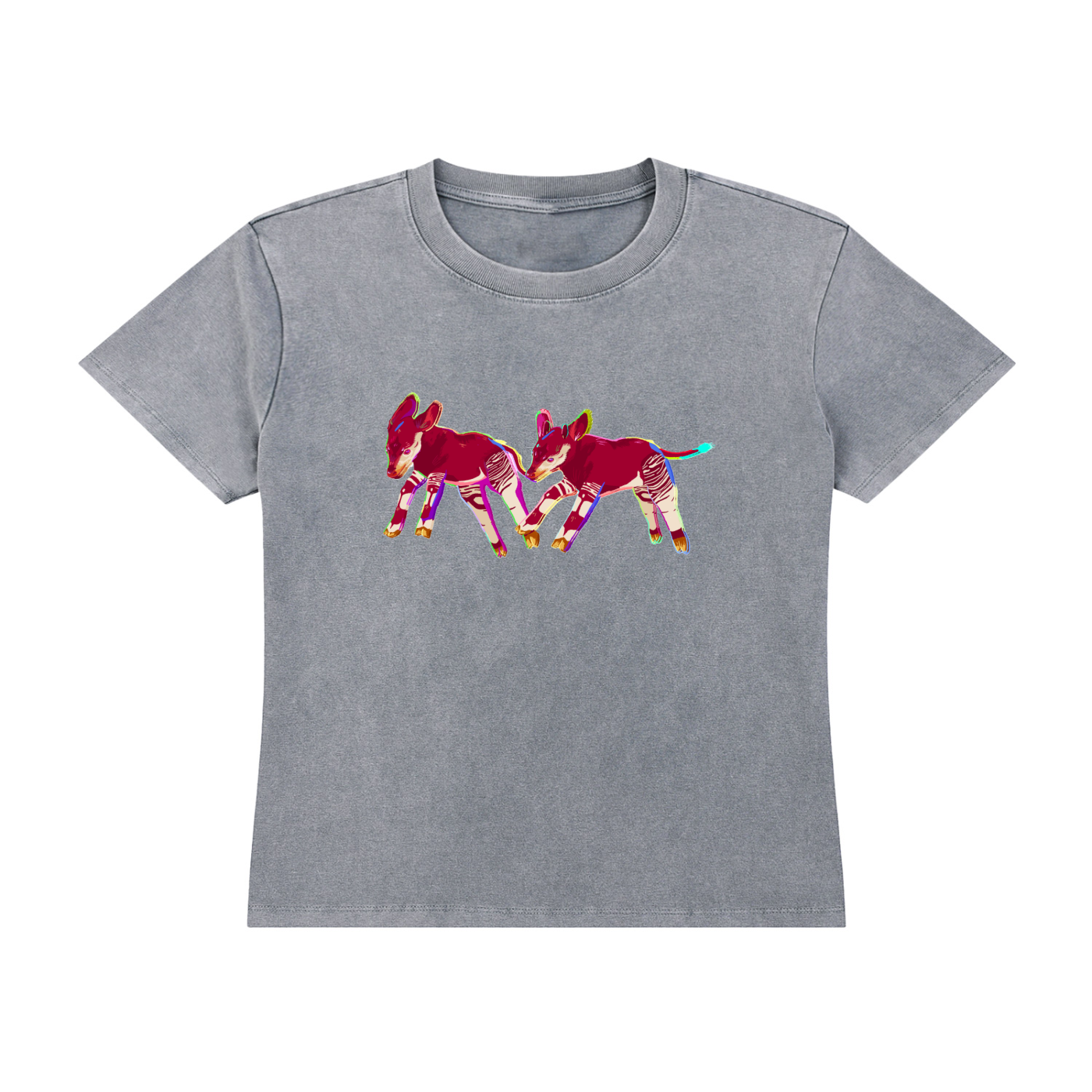 Okapi Vintage Wash Drop Shoulder T-shirt