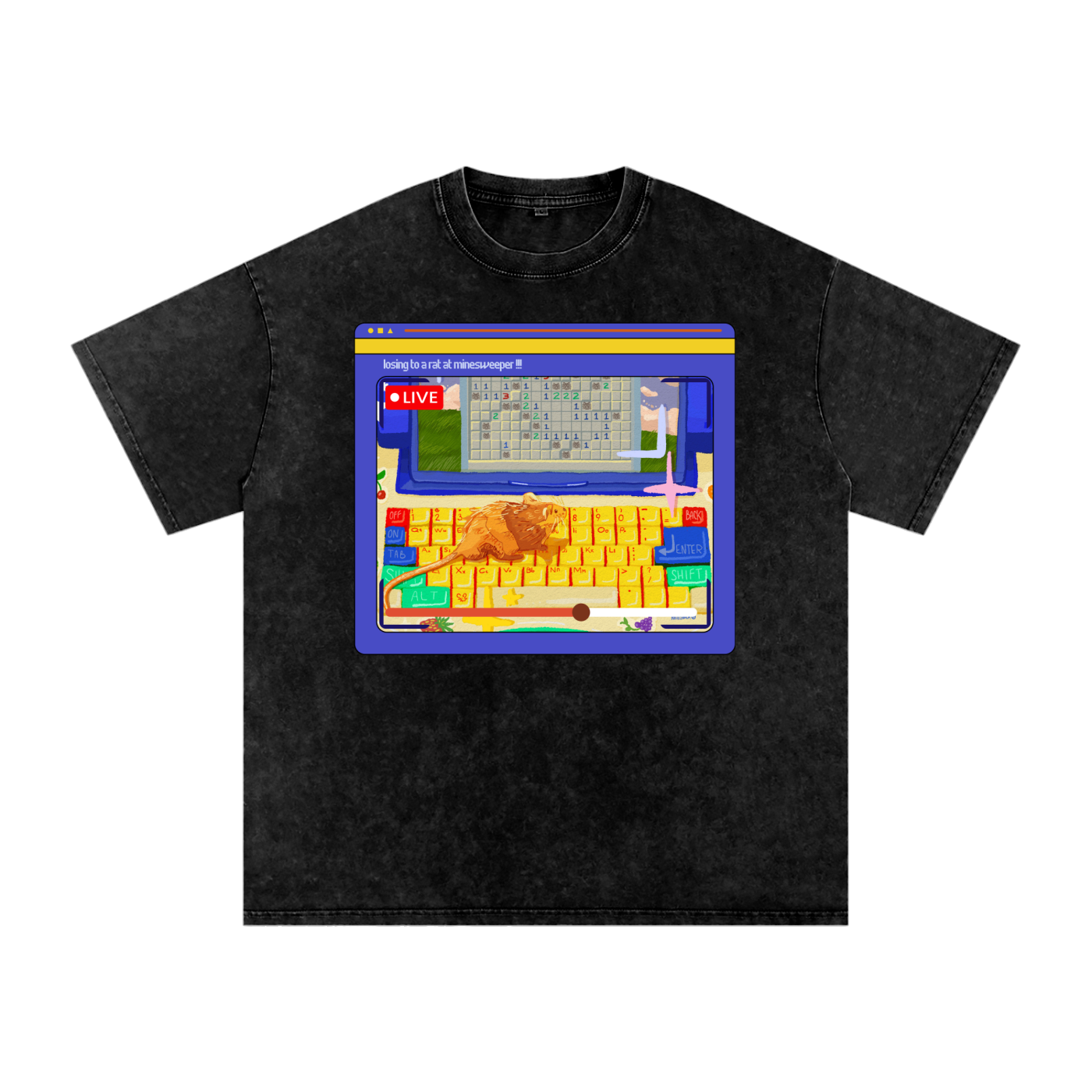 Minesweeper Snow Washed Tee