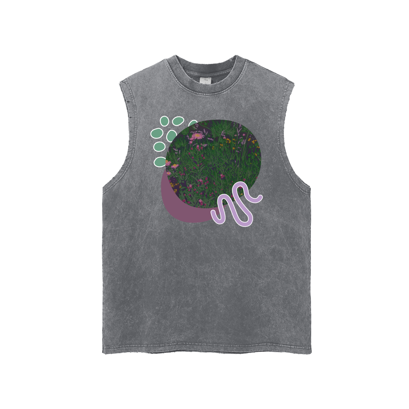 Wildflowers Snow Washed Tank