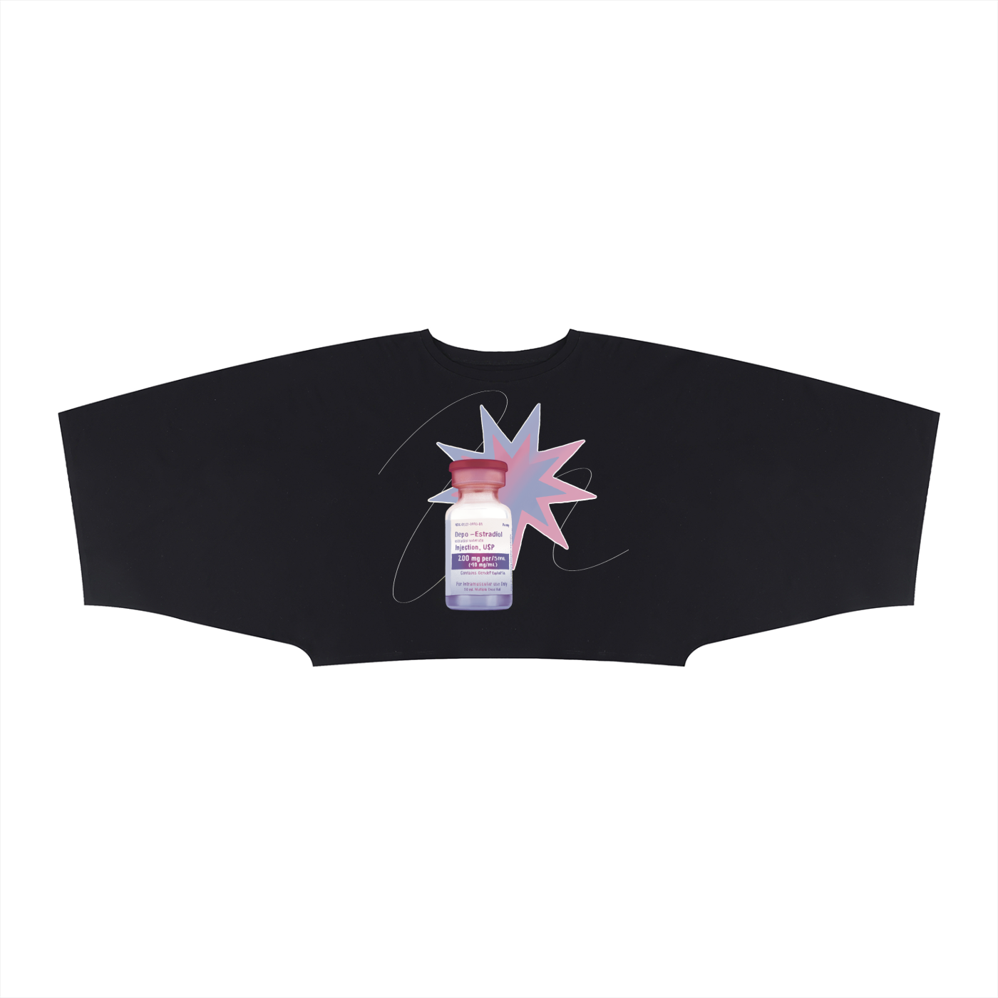Estradiol Boxy Batwing Tee