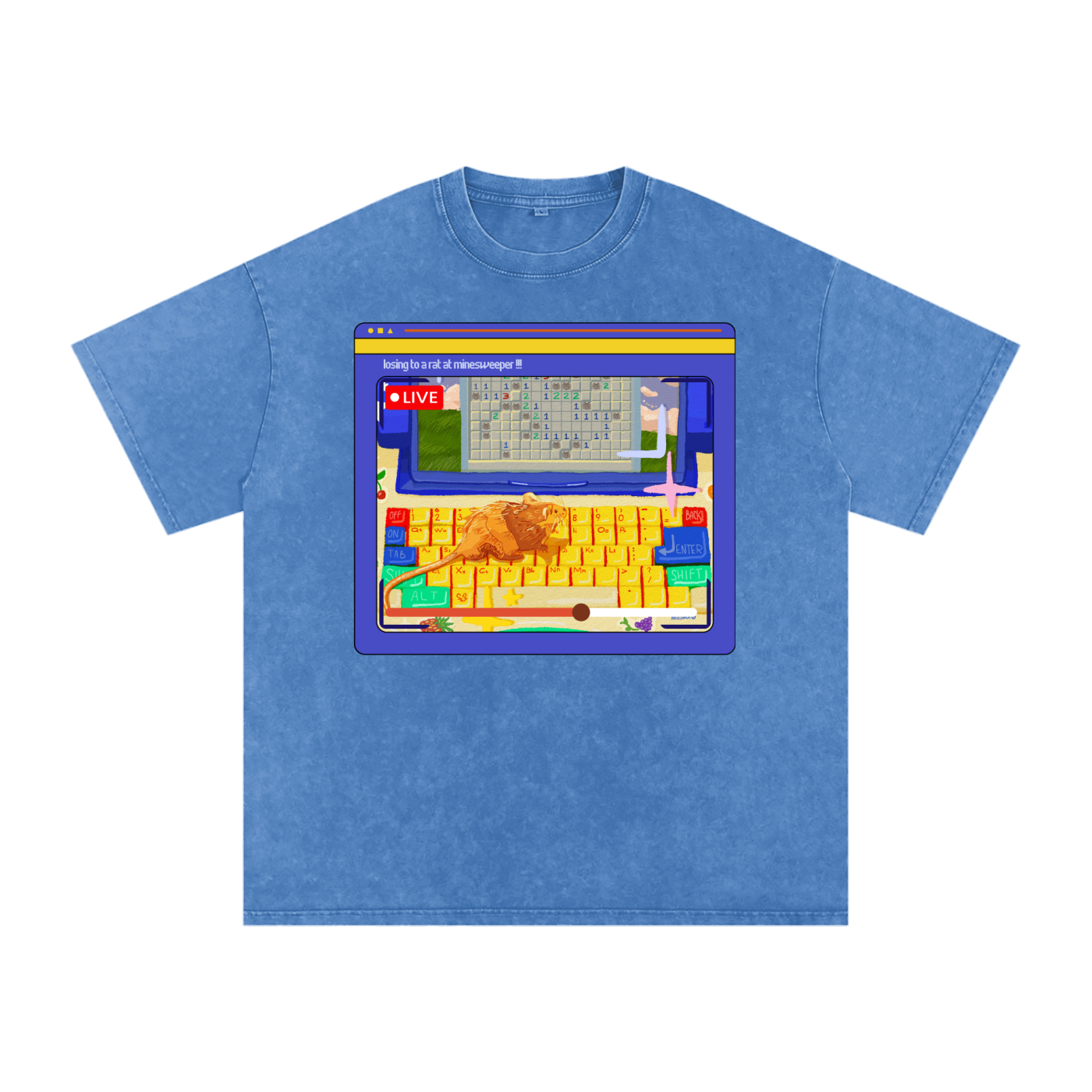Minesweeper Snow Washed Tee