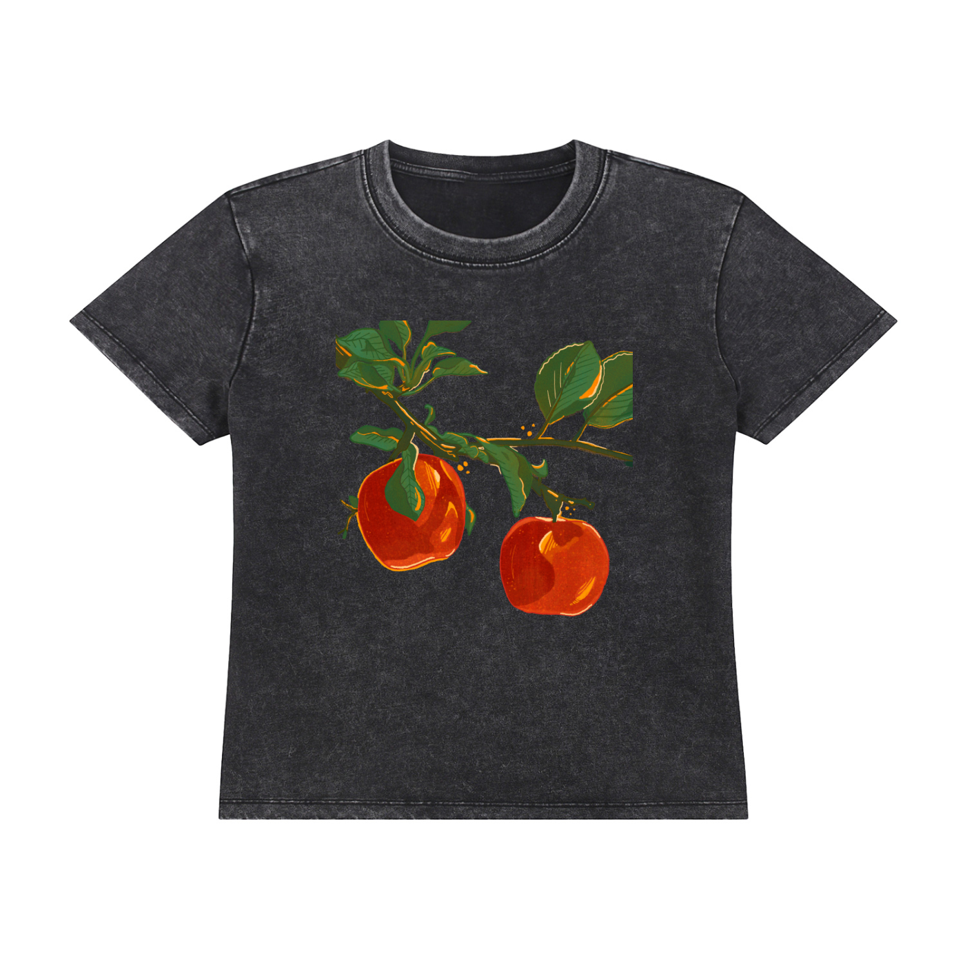 Apple Vintage Wash Drop Shoulder T-shirt