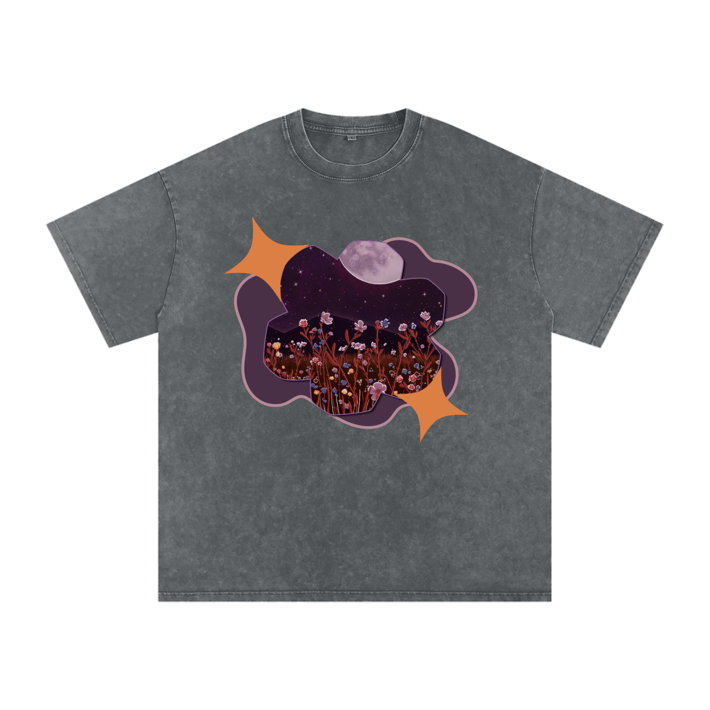 Midnight Snow Washed Tee