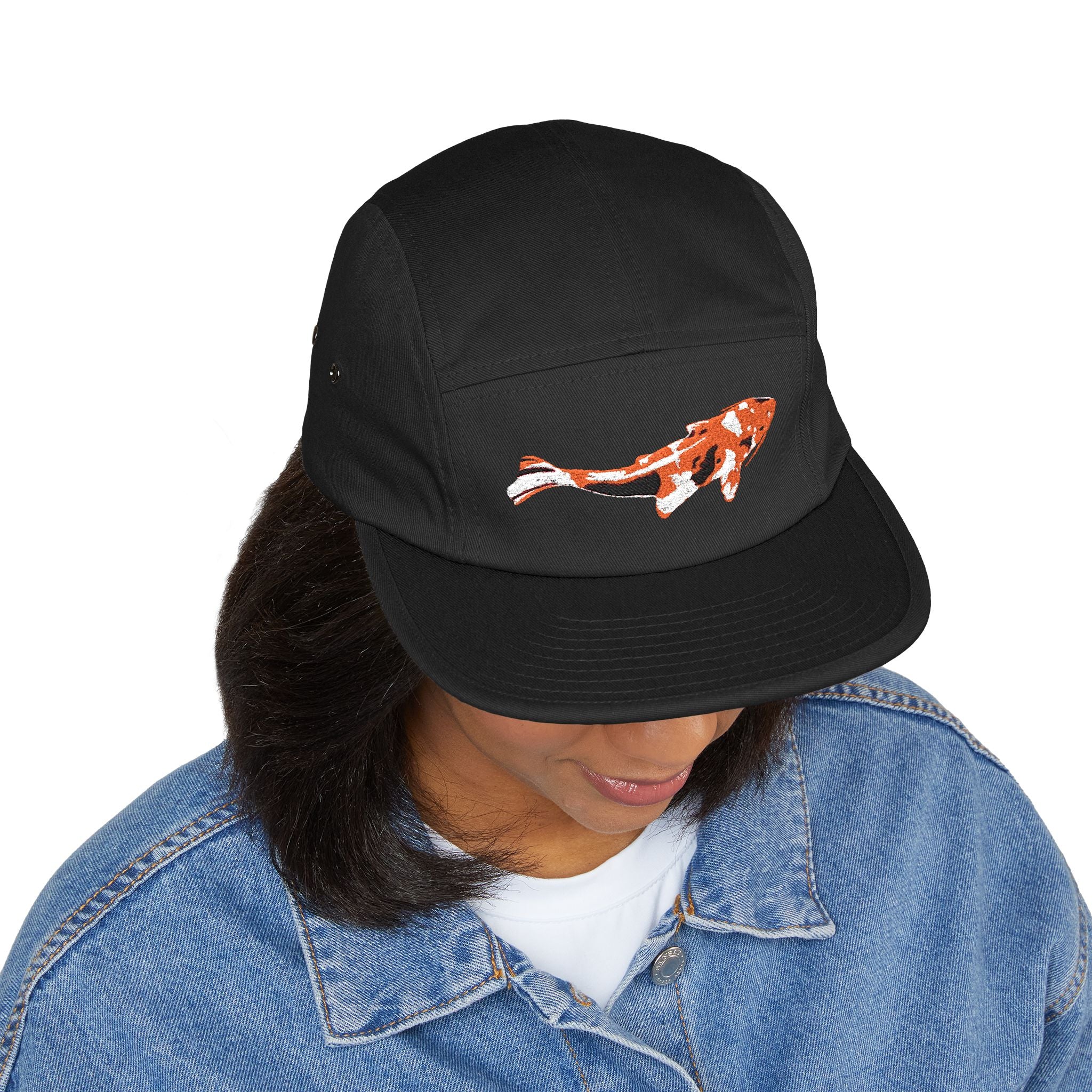 Orange Spotted Koi Hat