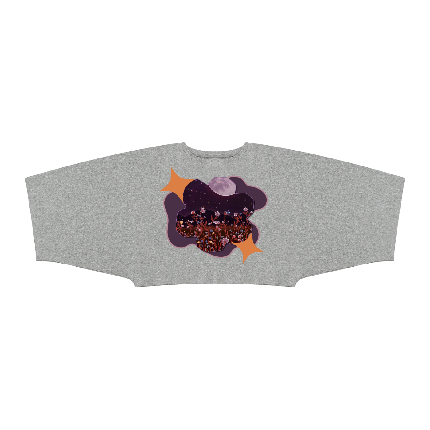 Midnight Boxy Batwing Sleeve T-Shirt