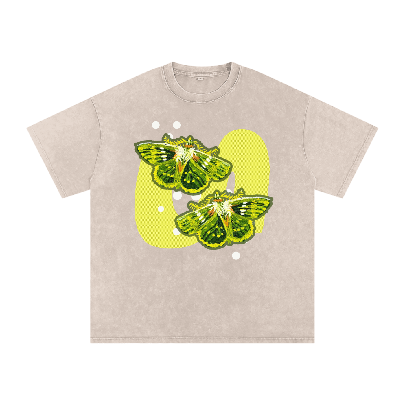 Moths Snow Washed Tee