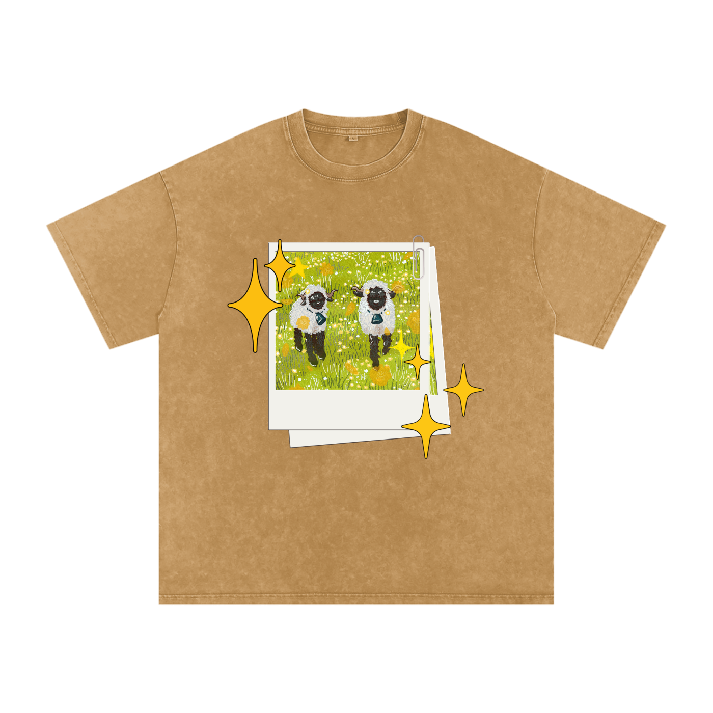 Lambs Snow Washed Tee