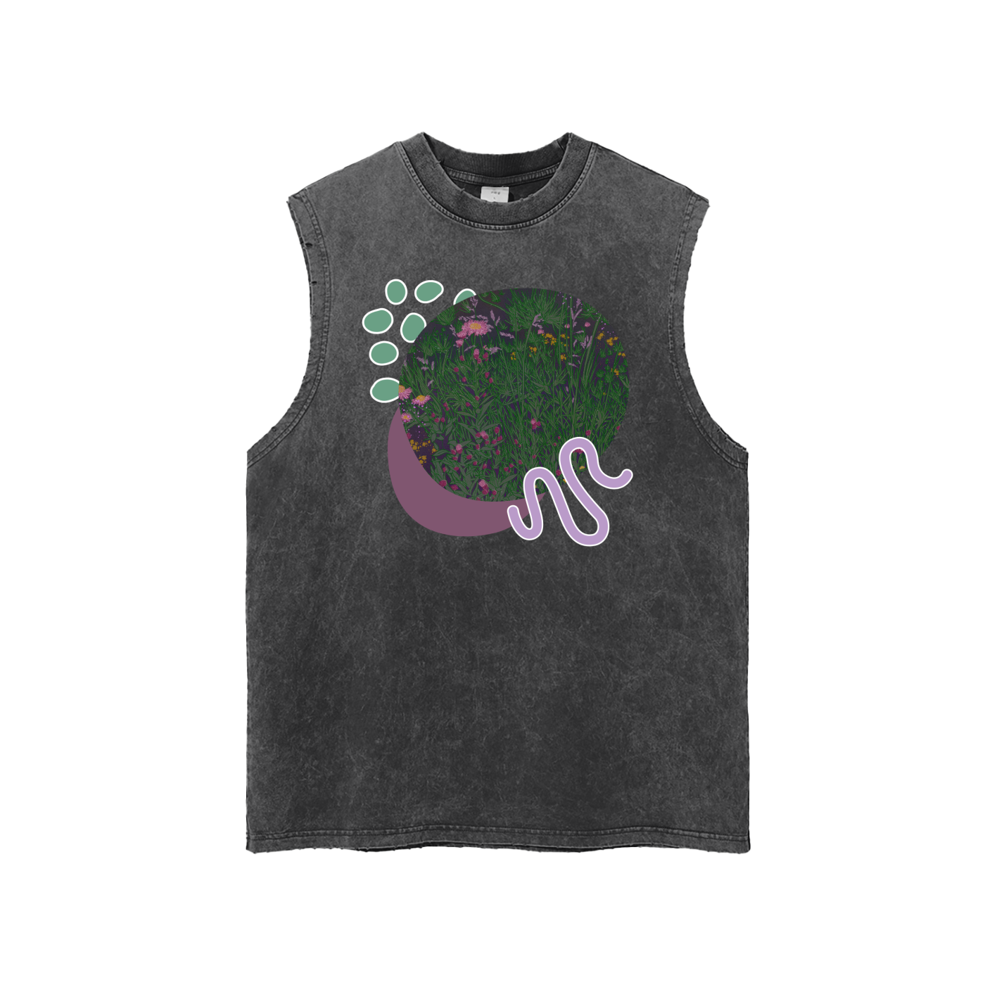 Wildflowers Snow Washed Tank