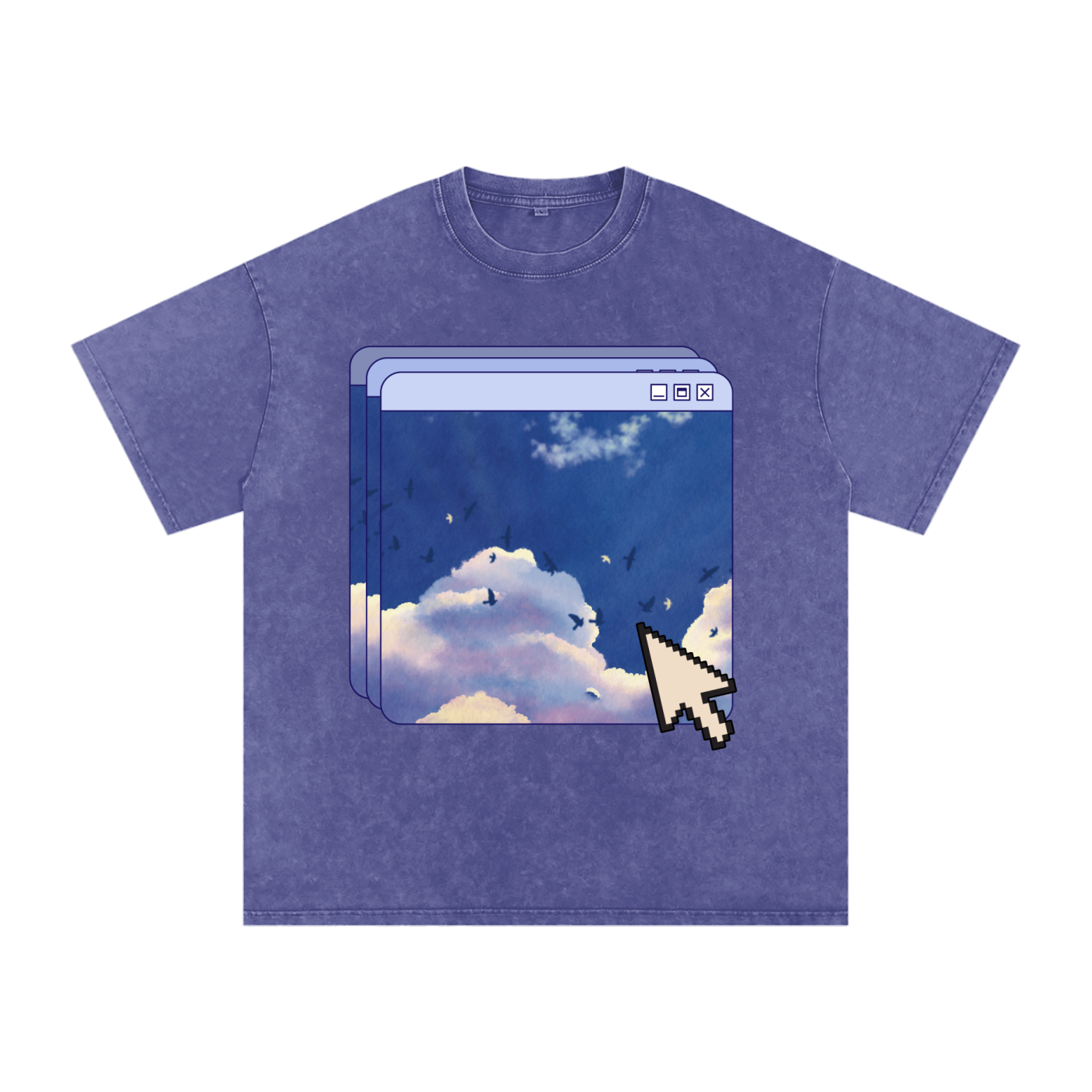 9 AM Snow Washed Tee