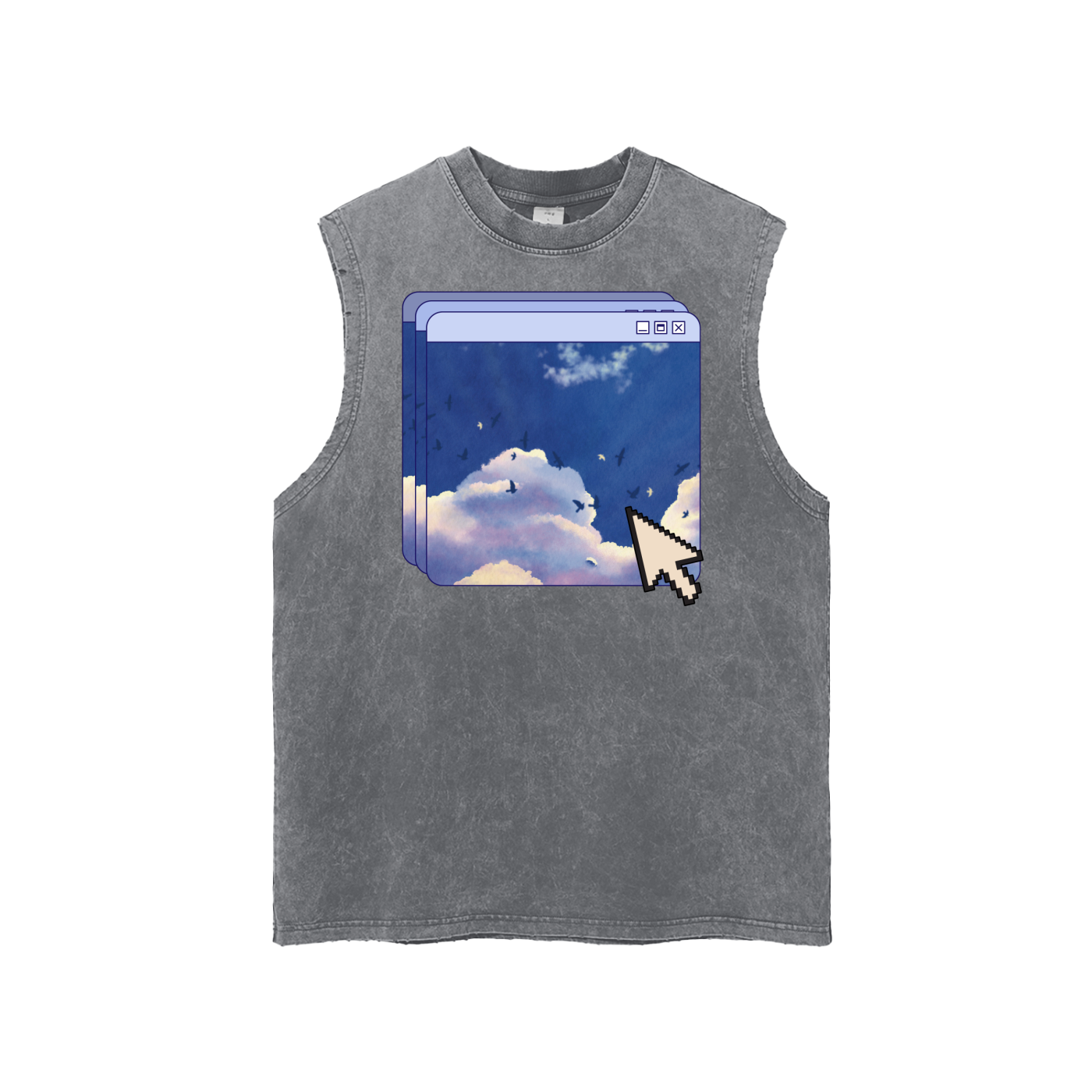 9 AM Snow Washed Tank
