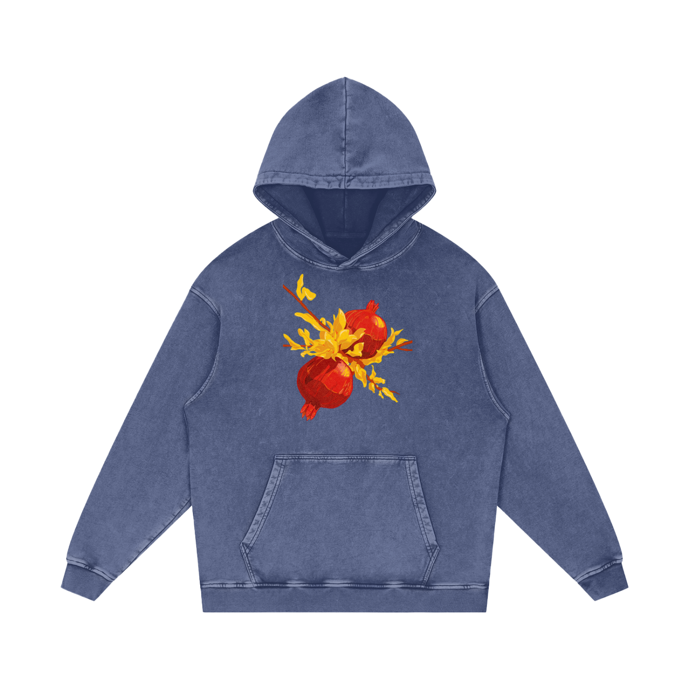 Pomegranate Snow Washed Hoodie