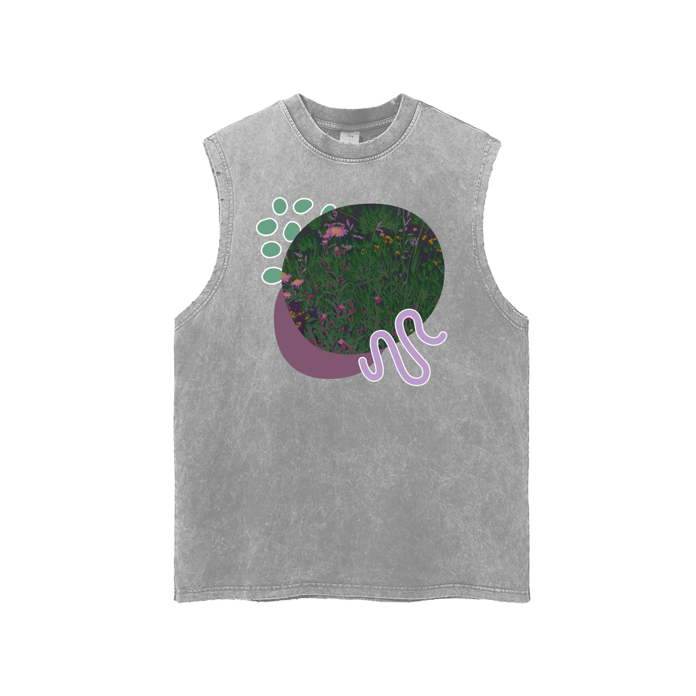 Wildflowers Snow Washed Tank