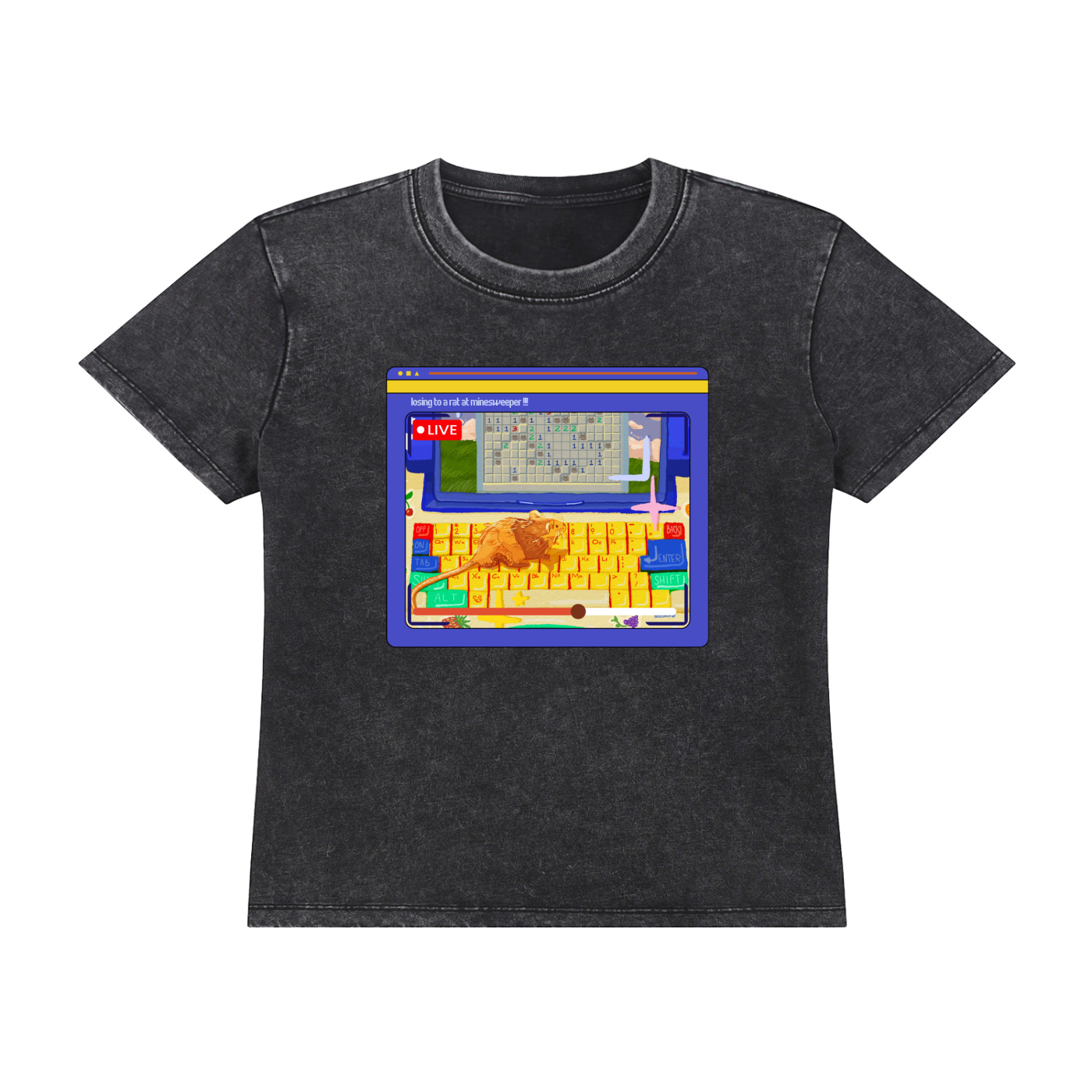 Minesweeper Vintage Wash Tee
