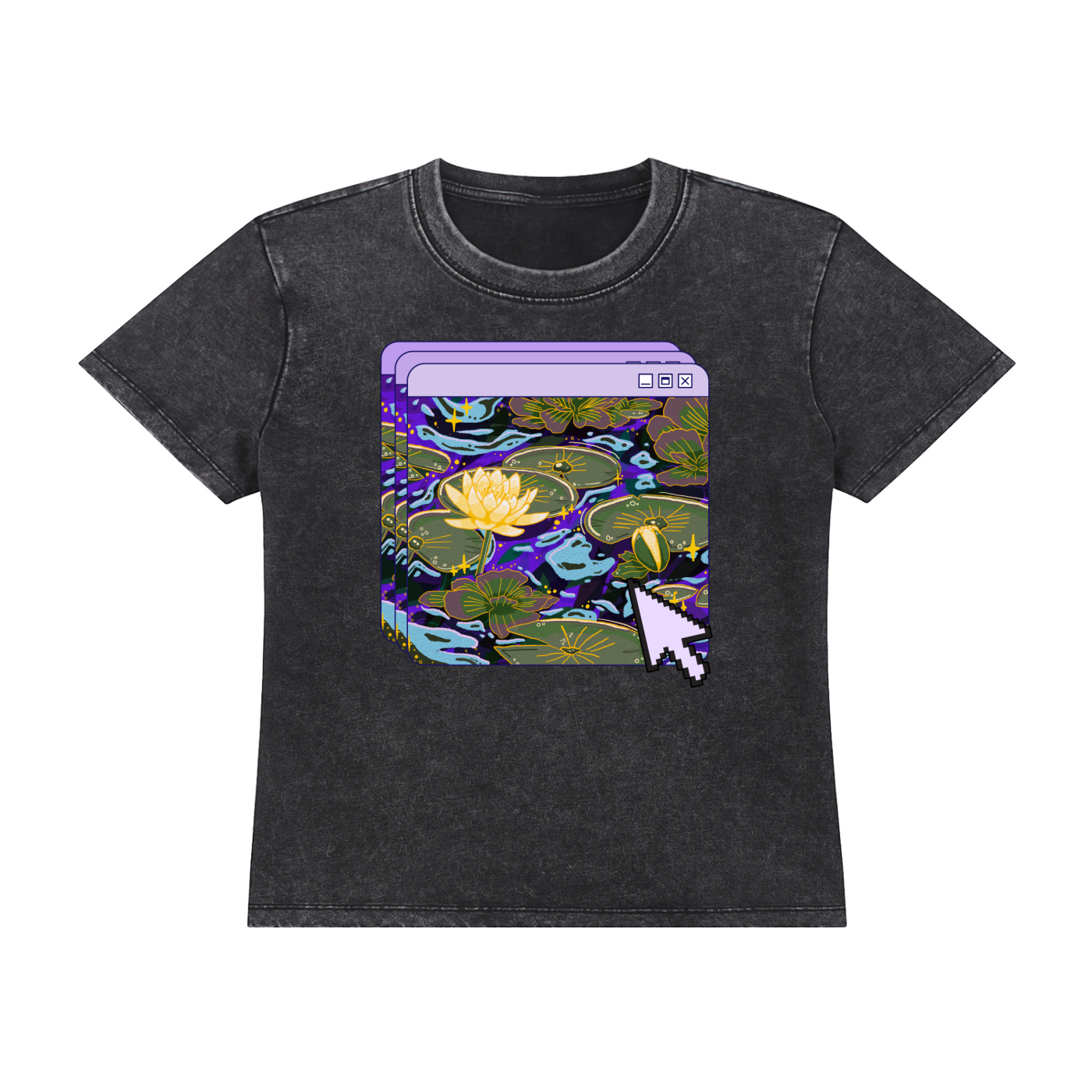 Lilies in Moonlight Vintage Wash Tee