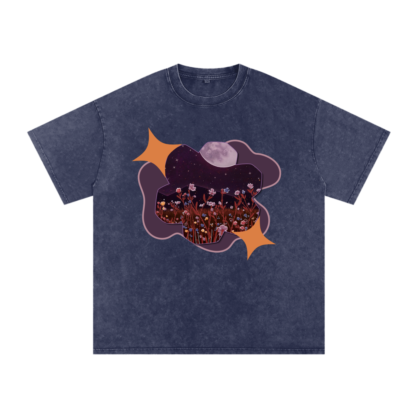 Midnight Snow Washed Tee