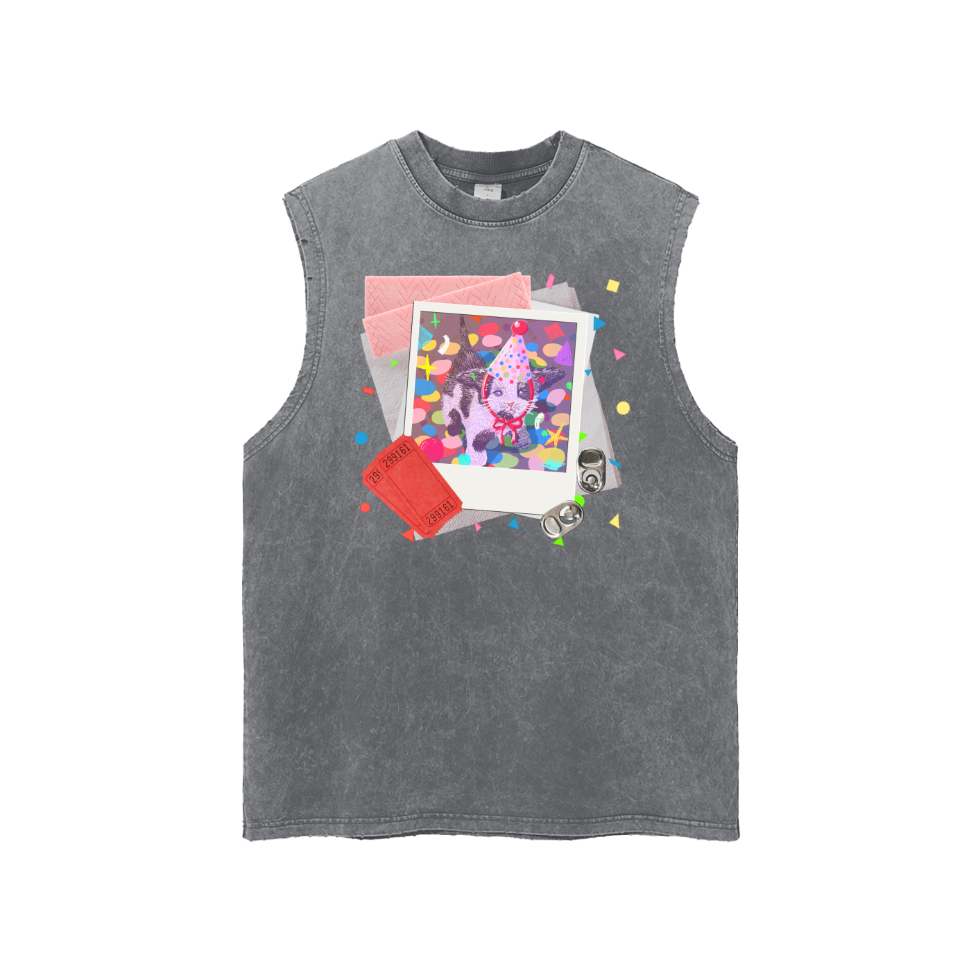 My Party Snow Washed Tank