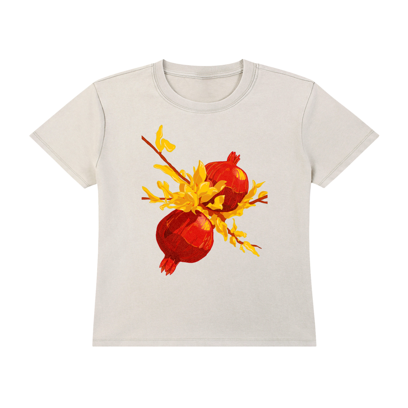 Pomegranate Vintage Wash Tee