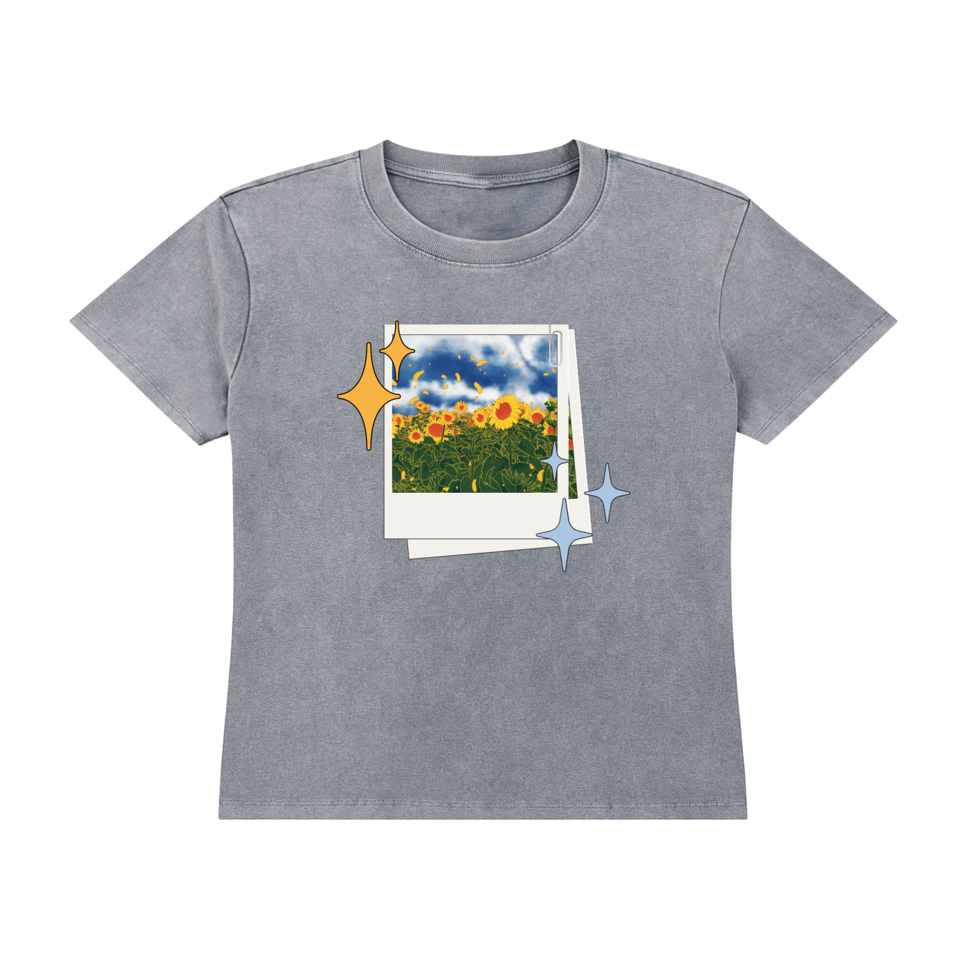 Sunflowers Vintage Wash Tee
