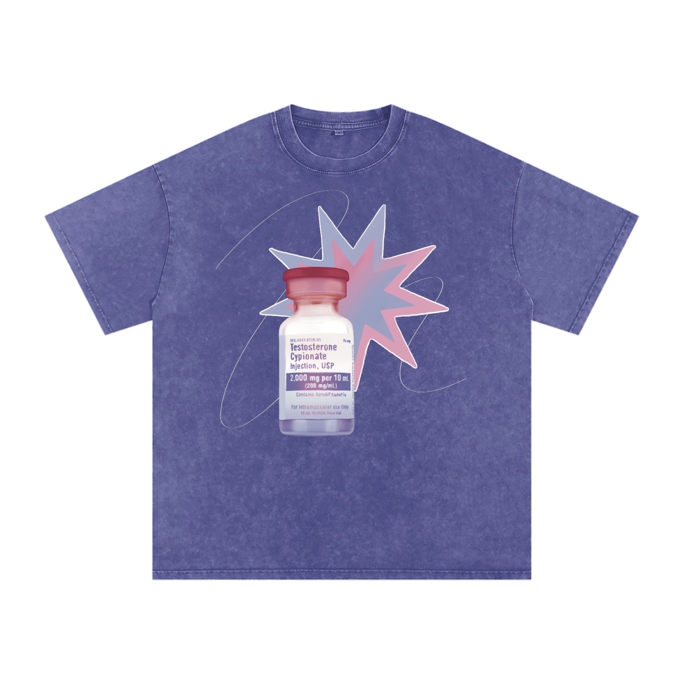 Testosterone Snow Washed Tee