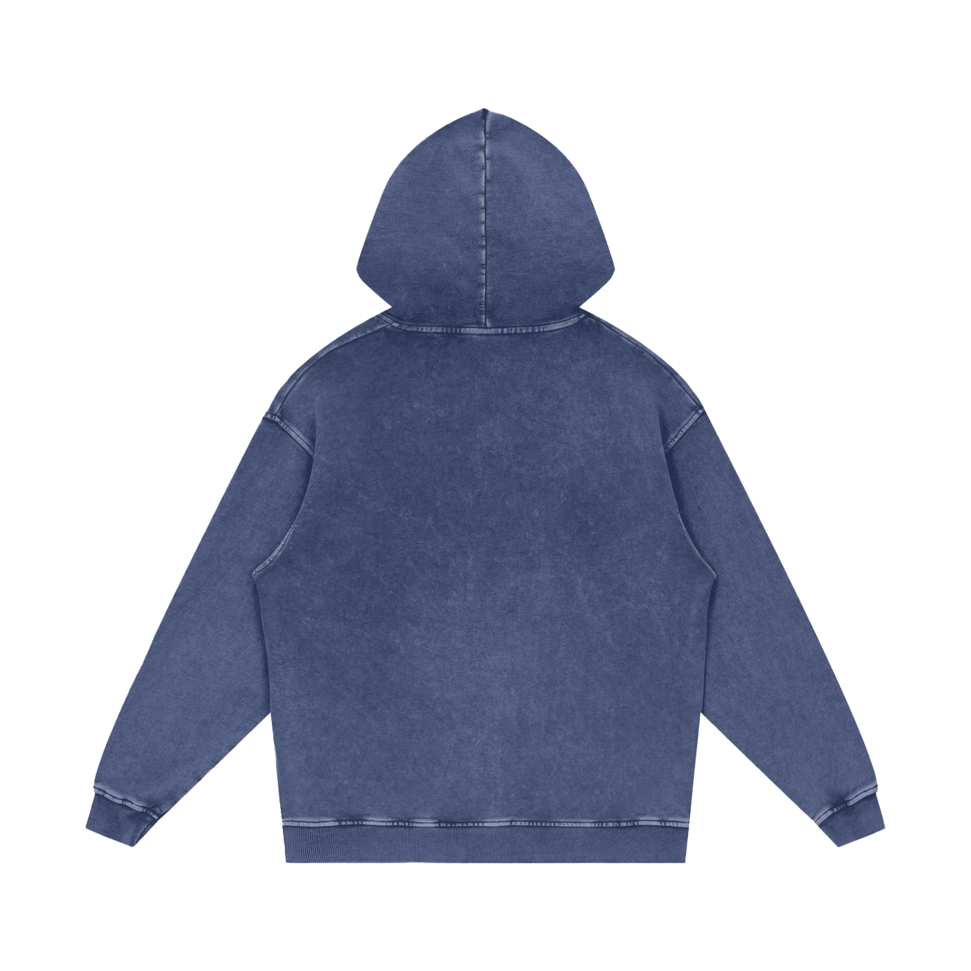Apple Snow Washed Loose Cotton Hoodie