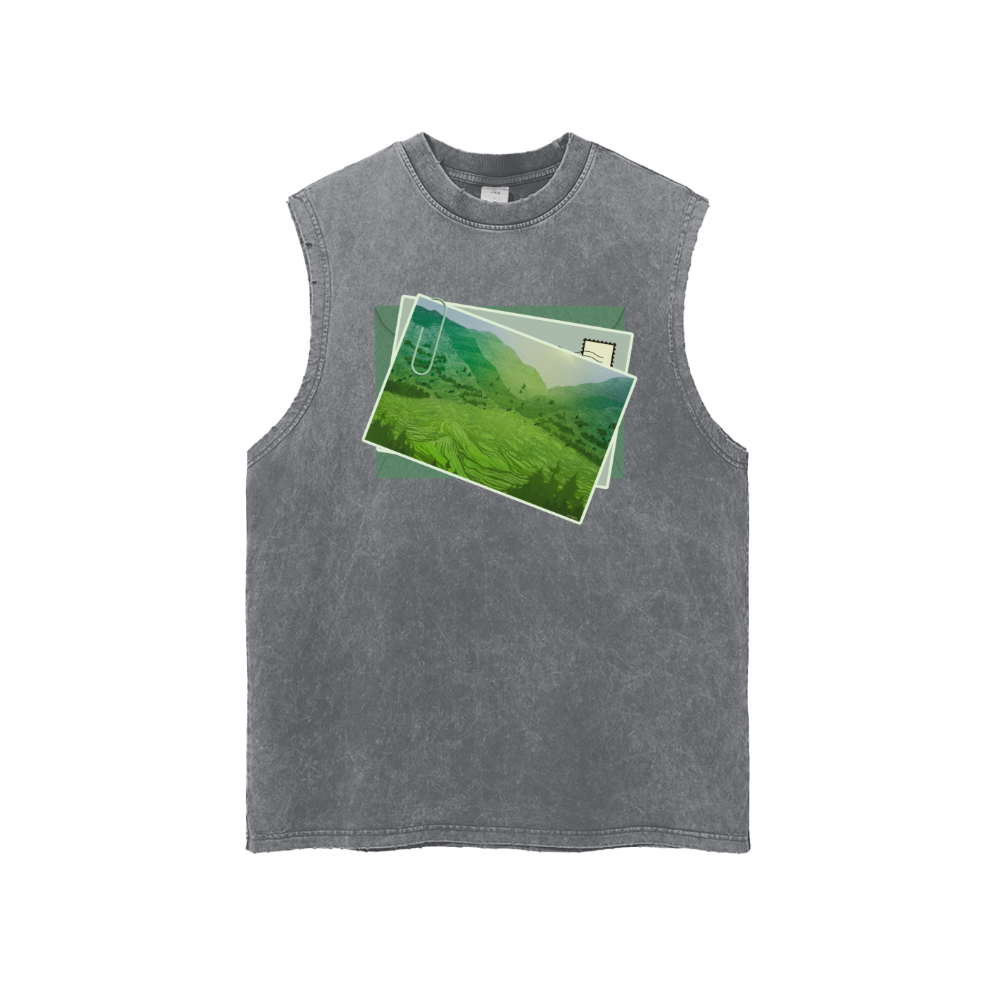 10 am Snow Washed Tank