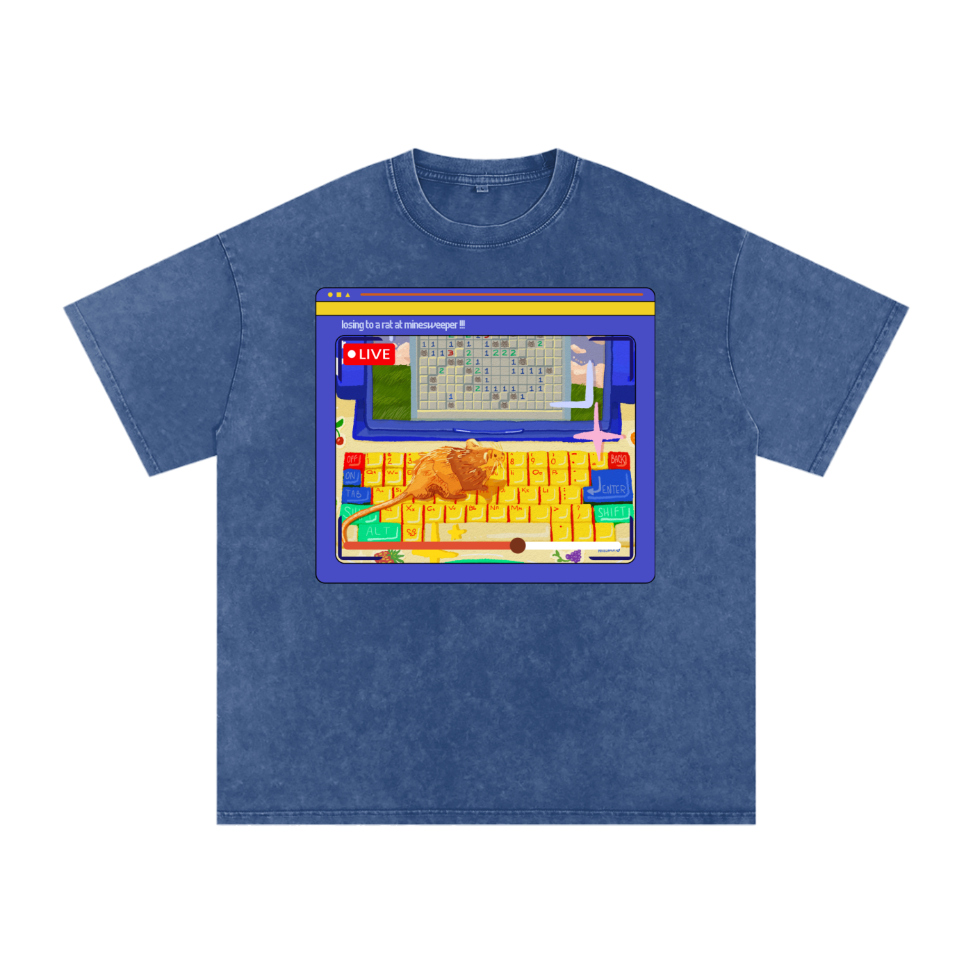 Minesweeper Snow Washed Tee