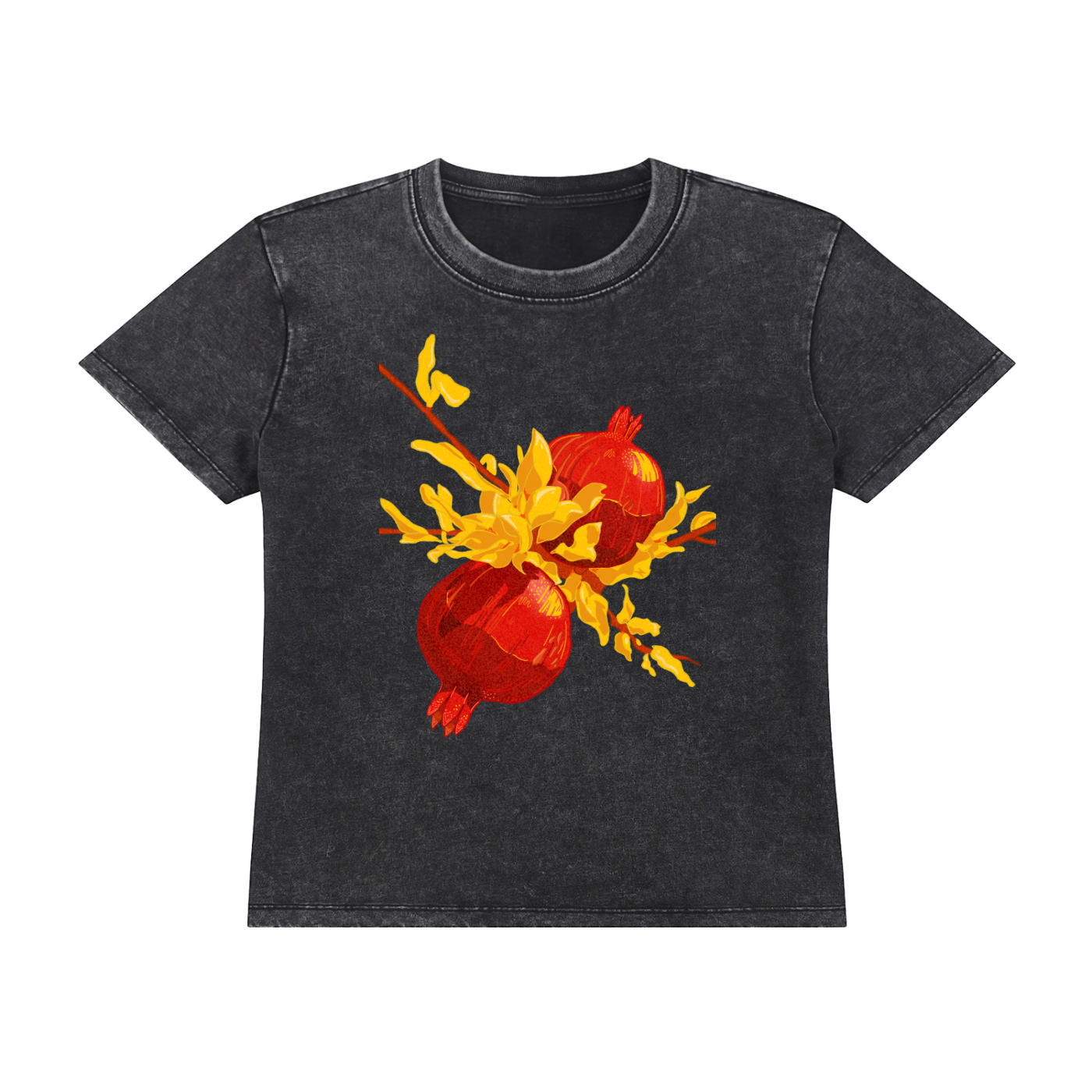 Pomegranate Vintage Wash Tee